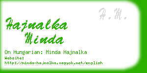 hajnalka minda business card